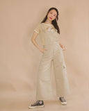 WIDE LEGS OVERALL (beige)