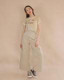 WIDE LEGS OVERALL (beige)